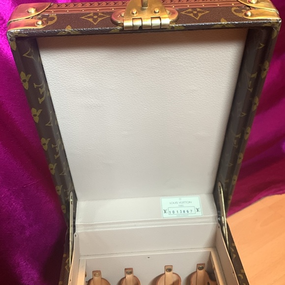 RARE Louis Vuitton Vintage Monogram Boite Flacons Train trunk. Almost mint! - Picture 12 of 13